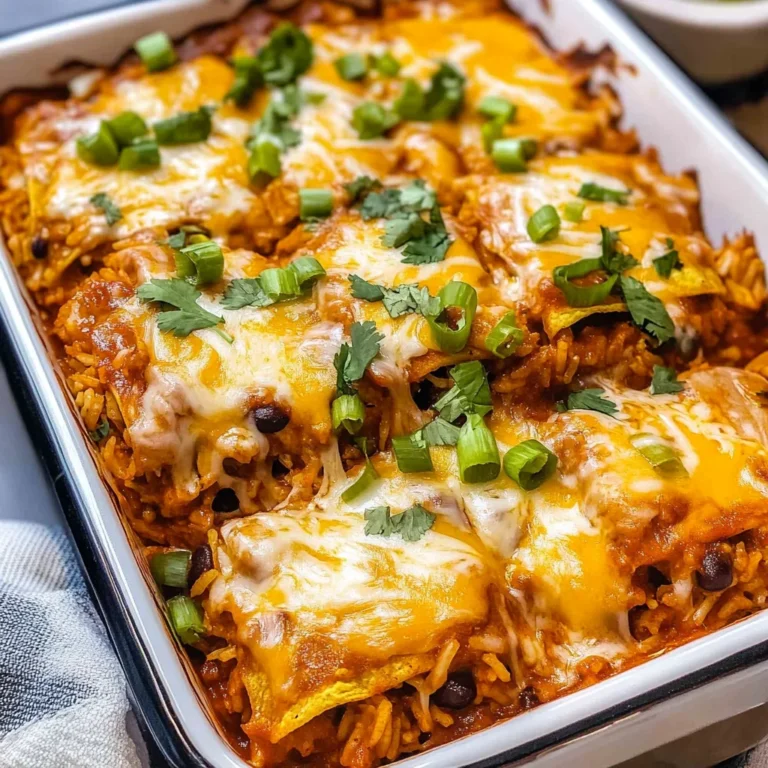 Chicken Enchilada Rice Casserole