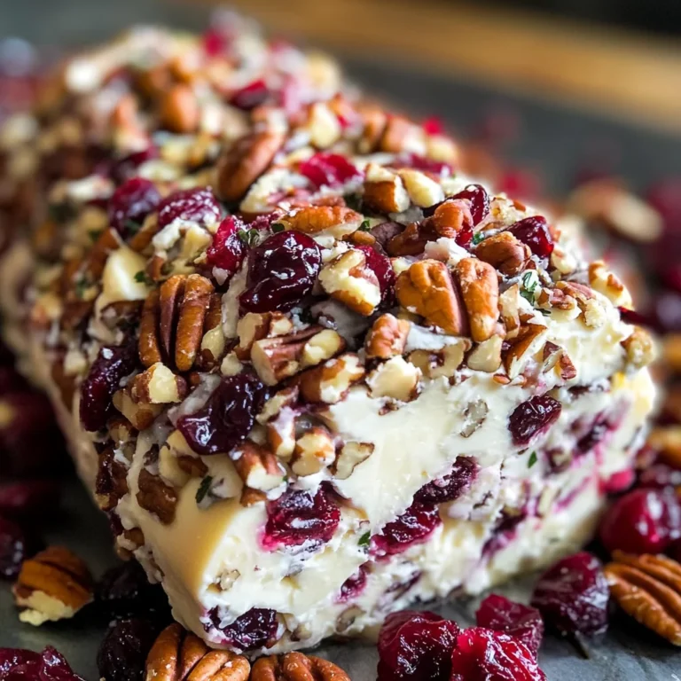 Cranberry Pecan Cheese Log
