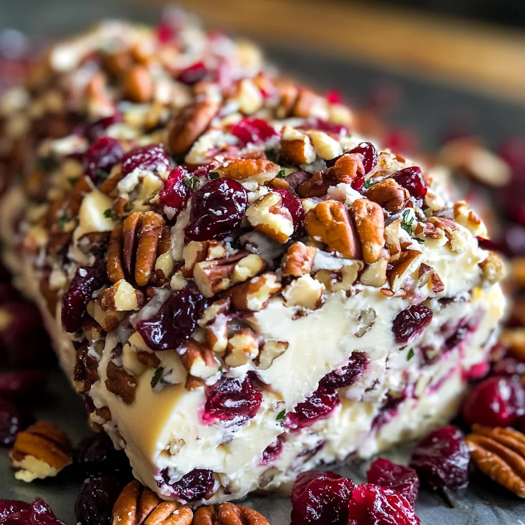 Cranberry Pecan Cheese Log