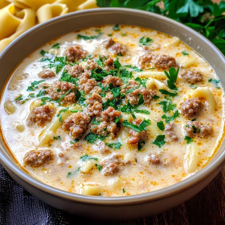 Creamy Parmesan Italian Sausage Ditalini Soup Recipe