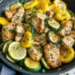 Healthy Chicken Breast with Zucchini and Squash