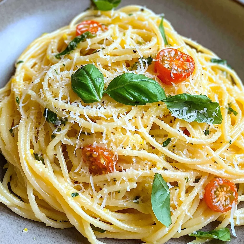 Lemon-Basil Spaghetti