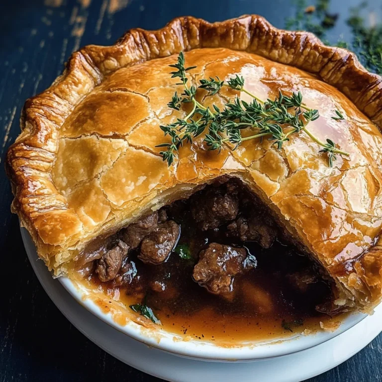 Minced Beef and Guinness Pie