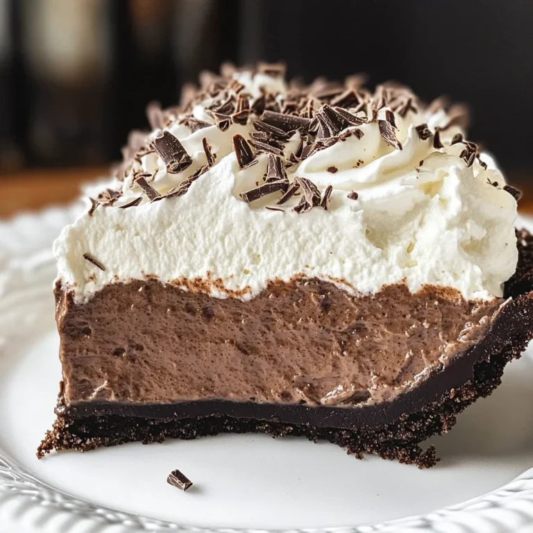 No-Bake Baileys Chocolate Pie