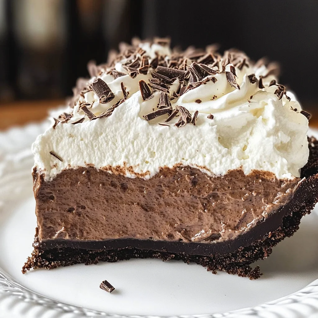 No-Bake Baileys Chocolate Pie
