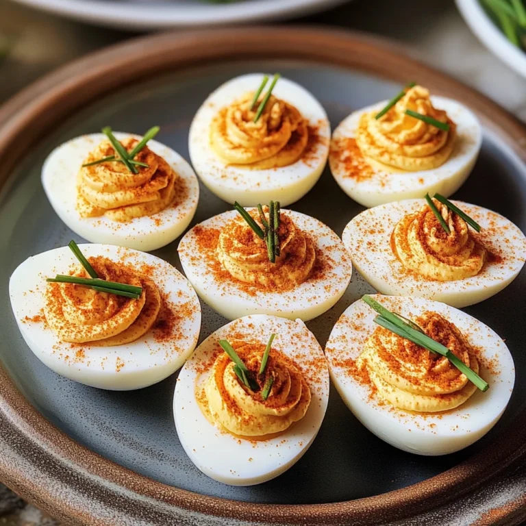 Pumpkin Patch Deviled Eggs
