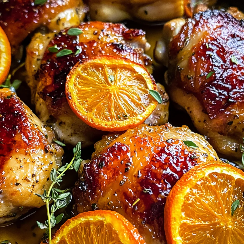 Sweet and Savory Roasted Orange Chicken