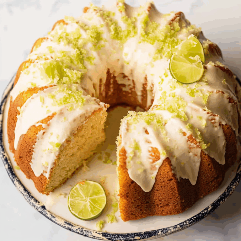 Key Lime Pound Cake Recipe