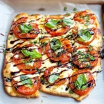 15 Minute Easy Margherita Flatbread Pizza