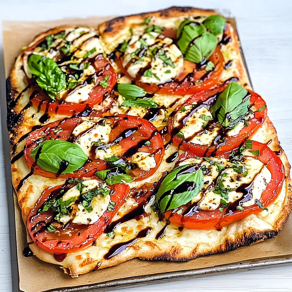 15 Minute Easy Margherita Flatbread Pizza